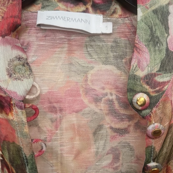 Zimmermann blouse in size 1 ( US 4). Great condition, only wear once. - Picture 6 of 13